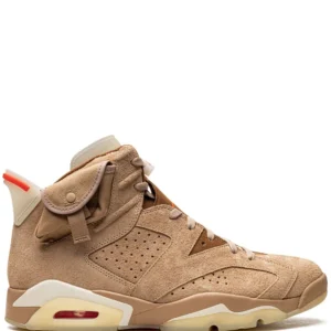 Jordan x Travis Scott Air Jordan 6 Retro SP "British Khaki Promo Sample" Sneakers