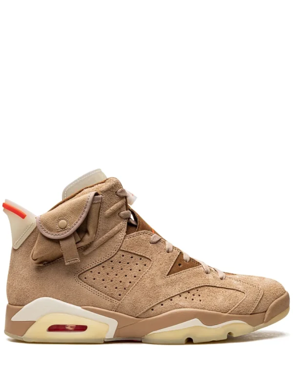 Jordan x Travis Scott Air Jordan 6 Retro SP "British Khaki Promo Sample" Sneakers