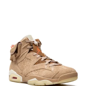 Jordan x Travis Scott Air Jordan 6 Retro SP "British Khaki Promo Sample" Sneakers